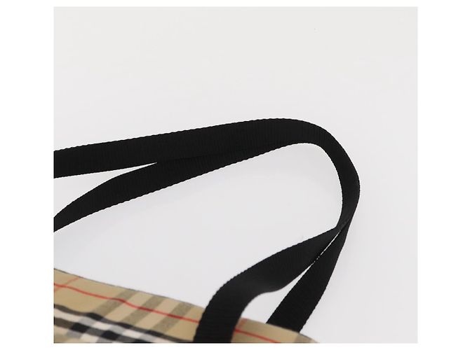 BURBERRY Nova Check Pet Carry Canvas Beige Silver Auth BA9738A - view 14