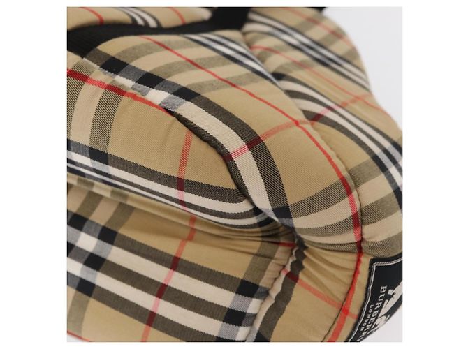 BURBERRY Nova Check Pet Carry Canvas Beige Silver Auth BA9738A - view 15