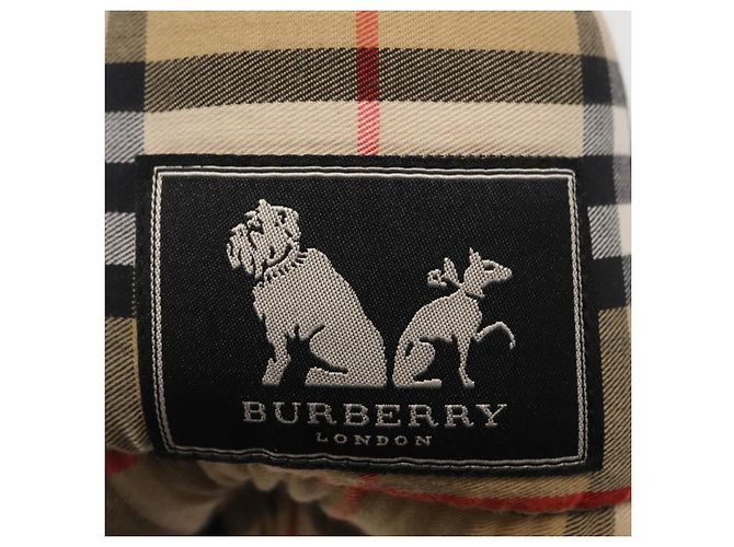 BURBERRY Nova Check Pet Carry Canvas Beige Silver Auth BA9738A - view 18