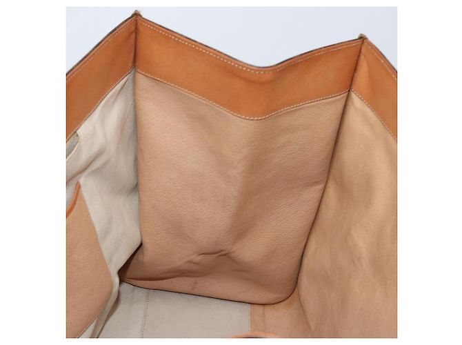 Céline Borsa tote in tela Macadam CELINE in pelle PVC marrone oro Auth LNZ801 D'oro - vista 20