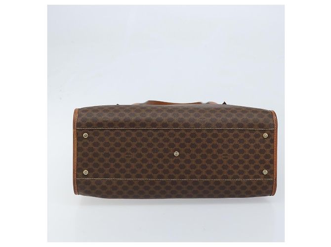 Céline Borsa tote in tela Macadam CELINE in pelle PVC marrone oro Auth LNZ801 D'oro - vista 5