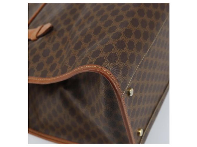 Céline Borsa tote in tela Macadam CELINE in pelle PVC marrone oro Auth LNZ801 D'oro - vista 9