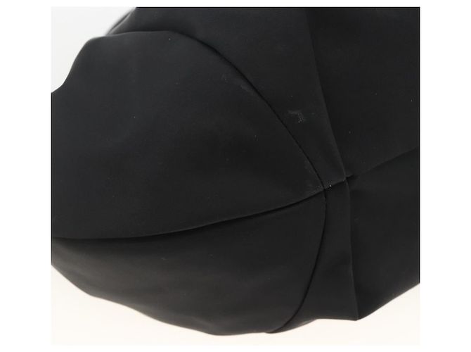 Borsa a mano Vala in nylon nero e argento di Salvatore Ferragamo Auth gh1920 - vista 14