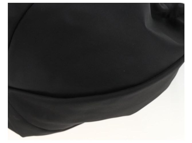 Borsa a mano Vala in nylon nero e argento di Salvatore Ferragamo Auth gh1920 - vista 15