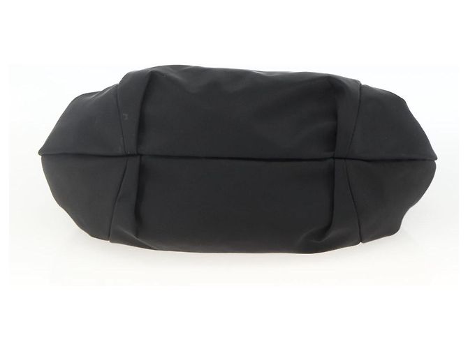 Borsa a mano Vala in nylon nero e argento di Salvatore Ferragamo Auth gh1920 - vista 5