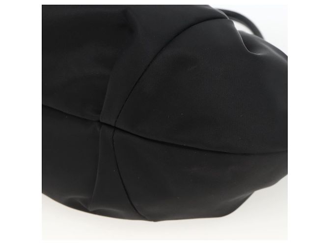 Borsa a mano Vala in nylon nero e argento di Salvatore Ferragamo Auth gh1920 - vista 9