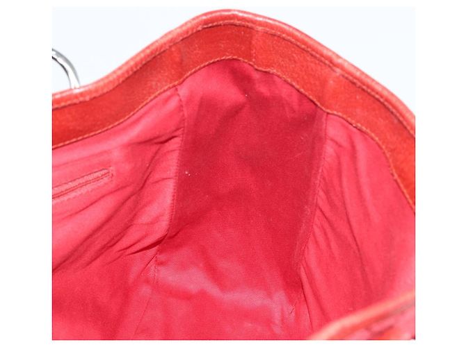Borsa Tote GG Canvas Gucci Rossa Argento 113019 Auth LNZ757 Rosso - vista 18