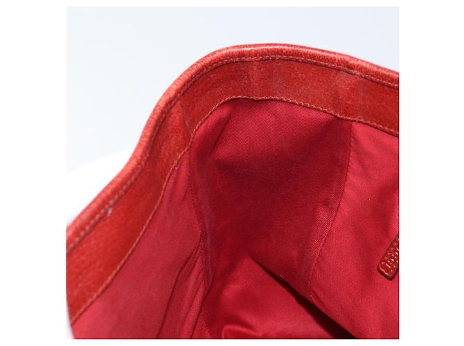 Borsa Tote GG Canvas Gucci Rossa Argento 113019 Auth LNZ757 Rosso - vista 19