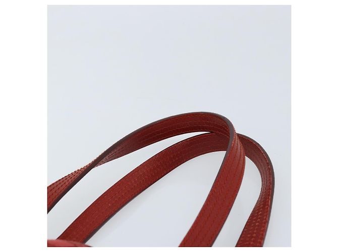 Borsa Tote GG Canvas Gucci Rossa Argento 113019 Auth LNZ757 Rosso - vista 8