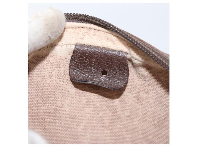 Gucci Borsa a Spalla GG Supreme PVC Beige Oro 001 58 6594 Auth AMZ443 D'oro - vista 10