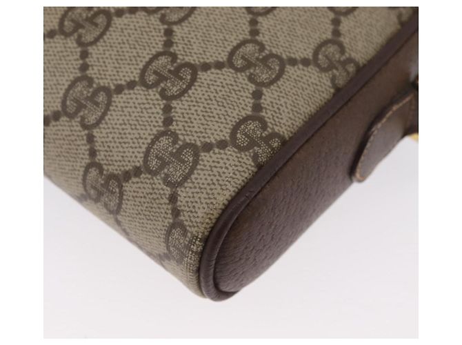 Gucci Borsa a Spalla GG Supreme PVC Beige Oro 001 58 6594 Auth AMZ443 D'oro - vista 14