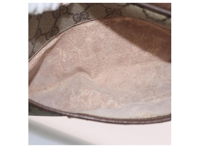 Gucci Borsa a Spalla GG Supreme PVC Beige Oro 001 58 6594 Auth AMZ443 D'oro - vista 21