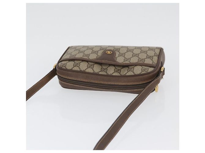 Gucci Borsa a Spalla GG Supreme PVC Beige Oro 001 58 6594 Auth AMZ443 D'oro - vista 6