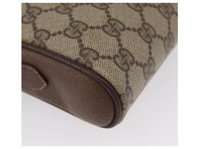 Gucci Borsa a Spalla GG Supreme PVC Beige Oro 001 58 6594 Auth AMZ443 D'oro - vista 9