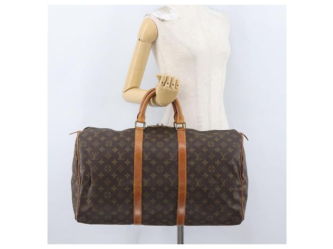 LOUIS VUITTON Monogram Keepall 50 Boston Tasche M41426 Auth LV ka3393 Monogramm - Ansicht 21