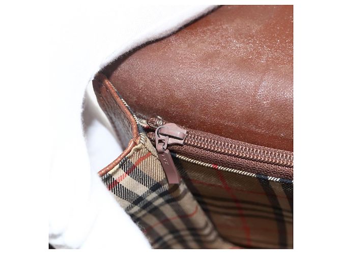 Borsa a Spalla Burberrys in Pelle Marrone Oro Auth BA11727 D'oro - vista 19