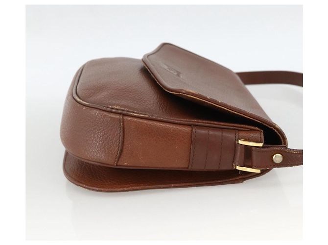 Borsa a Spalla Burberrys in Pelle Marrone Oro Auth BA11727 D'oro - vista 4