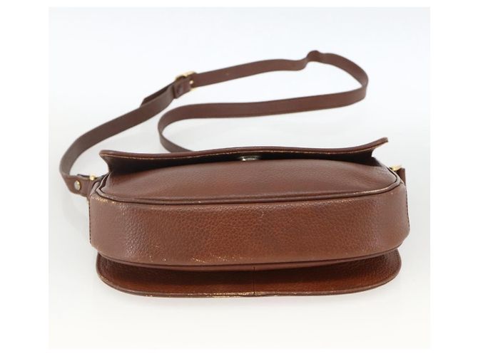 Borsa a Spalla Burberrys in Pelle Marrone Oro Auth BA11727 D'oro - vista 5