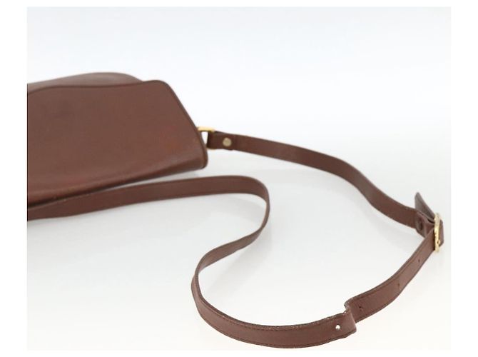 Borsa a Spalla Burberrys in Pelle Marrone Oro Auth BA11727 D'oro - vista 7