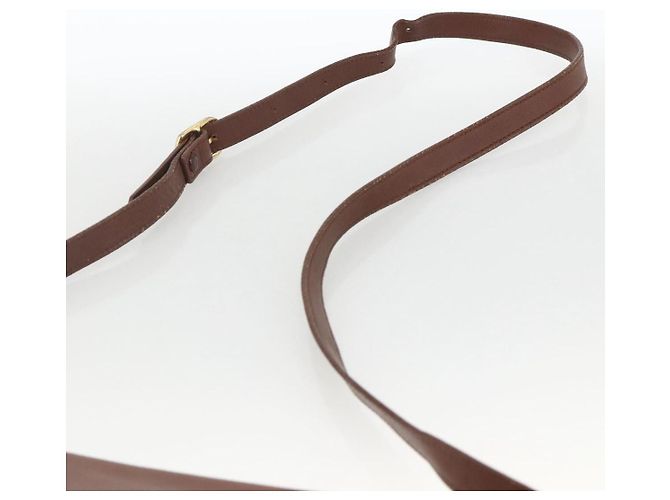 Borsa a Spalla Burberrys in Pelle Marrone Oro Auth BA11727 D'oro - vista 8