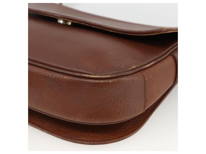 Borsa a Spalla Burberrys in Pelle Marrone Oro Auth BA11727 D'oro - vista 9