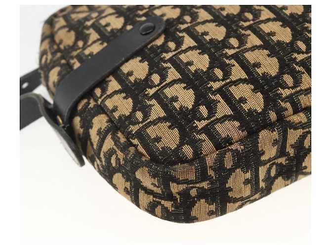 Borsa a Spalla in Tela Trotter Christian Dior Blu Navy Oro Auth BAZ455 D'oro - vista 16
