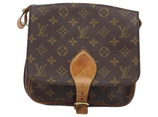 LOUIS VUITTON Borsa a Spalla Monogram Cartouchiere MM M51253 LV Auth ARZ112 Monogramma - vista 13