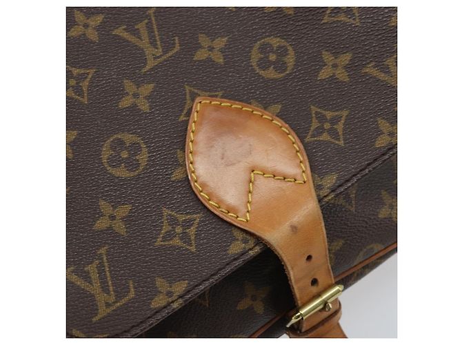 LOUIS VUITTON Borsa a Spalla Monogram Cartouchiere MM M51253 LV Auth ARZ112 Monogramma - vista 18
