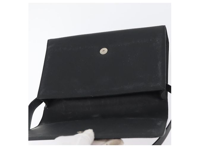 Borsa a Spalla in Pelle Nera e Argento GUCCI 001 3064 Auth BSZ351 Nero - vista 10