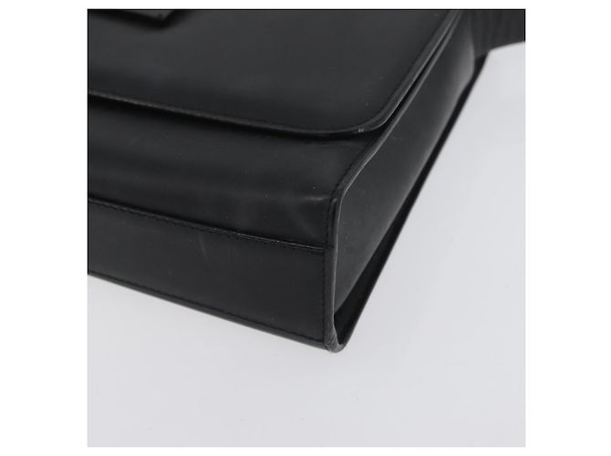 Borsa a Spalla in Pelle Nera e Argento GUCCI 001 3064 Auth BSZ351 Nero - vista 14