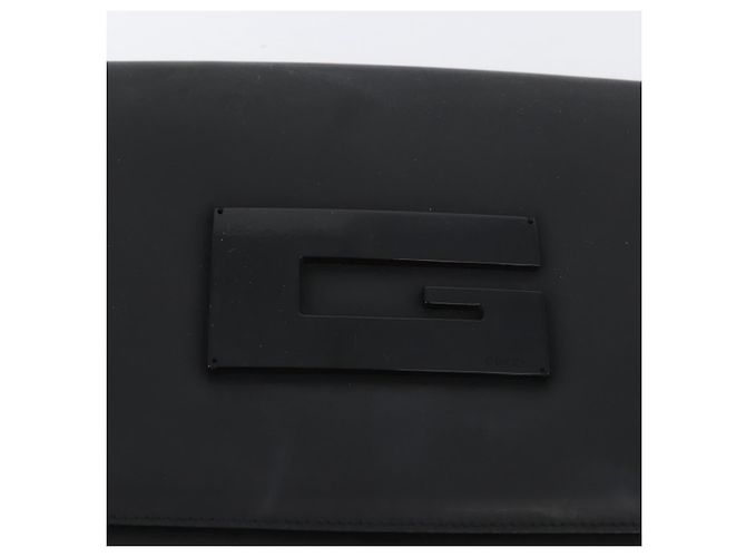 Borsa a Spalla in Pelle Nera e Argento GUCCI 001 3064 Auth BSZ351 Nero - vista 17