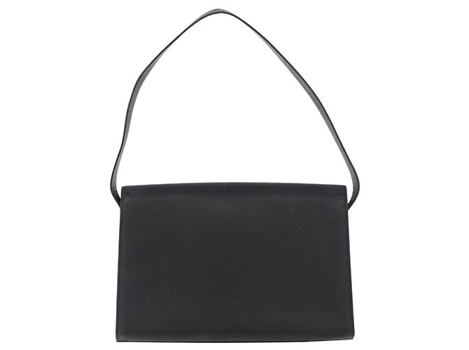 Borsa a Spalla in Pelle Nera e Argento GUCCI 001 3064 Auth BSZ351 Nero - vista 2