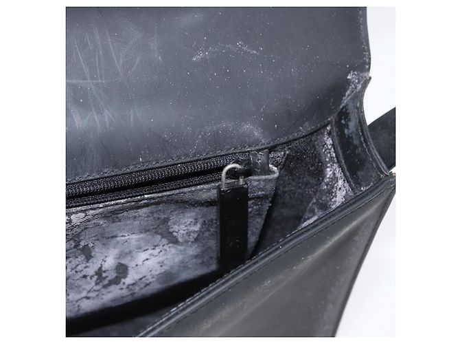 Borsa a Spalla in Pelle Nera e Argento GUCCI 001 3064 Auth BSZ351 Nero - vista 21