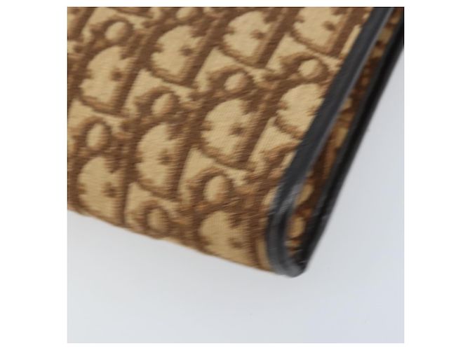 Borsa a spalla in tela Trotter Christian Dior marrone oro Auth bs34135 D'oro - vista 16