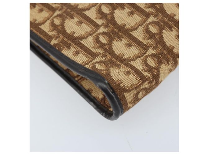 Borsa a spalla in tela Trotter Christian Dior marrone oro Auth bs34135 D'oro - vista 17