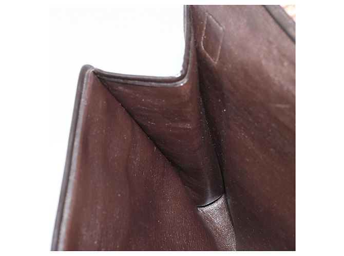 Borsa a spalla in tela Trotter Christian Dior marrone oro Auth bs34135 D'oro - vista 21