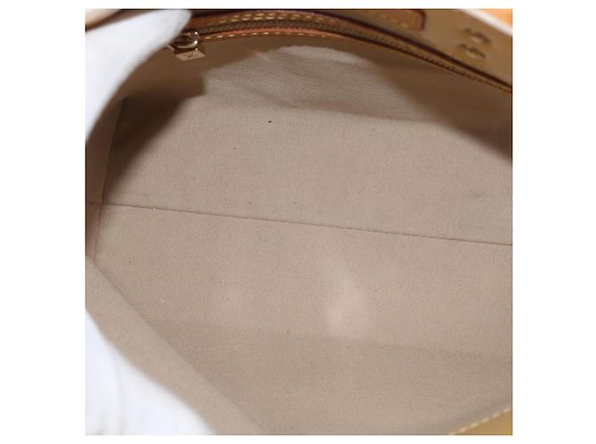 LOUIS VUITTON Monogram Vernis Reade PM Borsa a Mano Beige M91144 LV Auth ARZ496 - vista 11