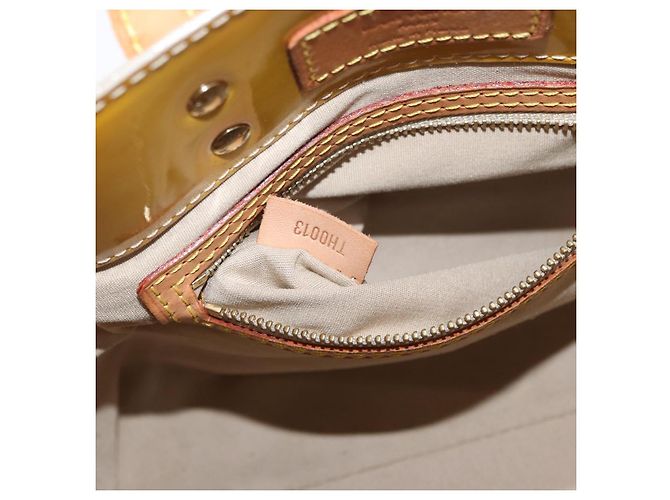 LOUIS VUITTON Monogram Vernis Reade PM Borsa a Mano Beige M91144 LV Auth ARZ496 - vista 12