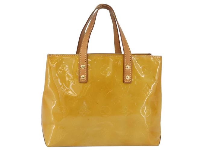LOUIS VUITTON Monogram Vernis Reade PM Borsa a Mano Beige M91144 LV Auth ARZ496 - vista 13