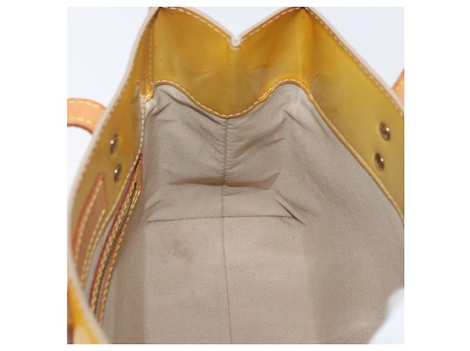 LOUIS VUITTON Monogram Vernis Reade PM Borsa a Mano Beige M91144 LV Auth ARZ496 - vista 18