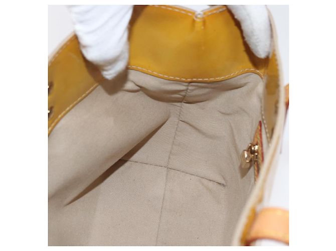 LOUIS VUITTON Monogram Vernis Reade PM Borsa a Mano Beige M91144 LV Auth ARZ496 - vista 19