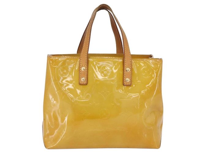 LOUIS VUITTON Monogram Vernis Reade PM Borsa a Mano Beige M91144 LV Auth ARZ496 - vista 2