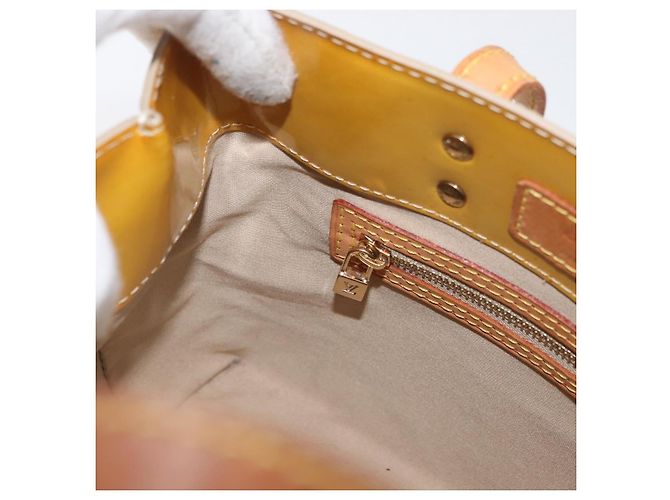 LOUIS VUITTON Monogram Vernis Reade PM Borsa a Mano Beige M91144 LV Auth ARZ496 - vista 20