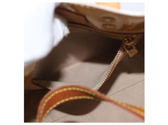 LOUIS VUITTON Monogram Vernis Reade PM Borsa a Mano Beige M91144 LV Auth ARZ496 - vista 21