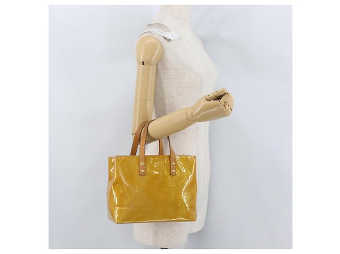 LOUIS VUITTON Monogram Vernis Reade PM Borsa a Mano Beige M91144 LV Auth ARZ496 - vista 22