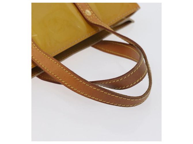 LOUIS VUITTON Monogram Vernis Reade PM Borsa a Mano Beige M91144 LV Auth ARZ496 - vista 7