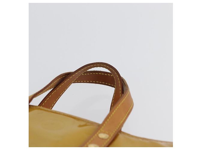 LOUIS VUITTON Monogram Vernis Reade PM Borsa a Mano Beige M91144 LV Auth ARZ496 - vista 8