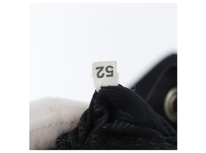 Zaino PRADA in nylon nero argento Auth BA11574 - vista 12