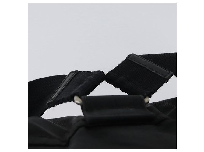 Zaino PRADA in nylon nero argento Auth BA11574 - vista 14
