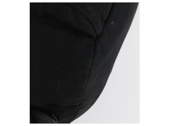 Zaino PRADA in nylon nero argento Auth BA11574 - vista 16